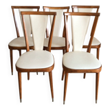 Set of 5 Baumann Palma model chairs, from the 60s/70s
