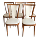 Set of 5 Baumann Palma model chairs, from the 60s/70s