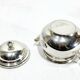 3-piece silver and ebony tea set