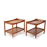 Paire de dessertes modèle at-45 d'Hans J. Wegner, années 1960