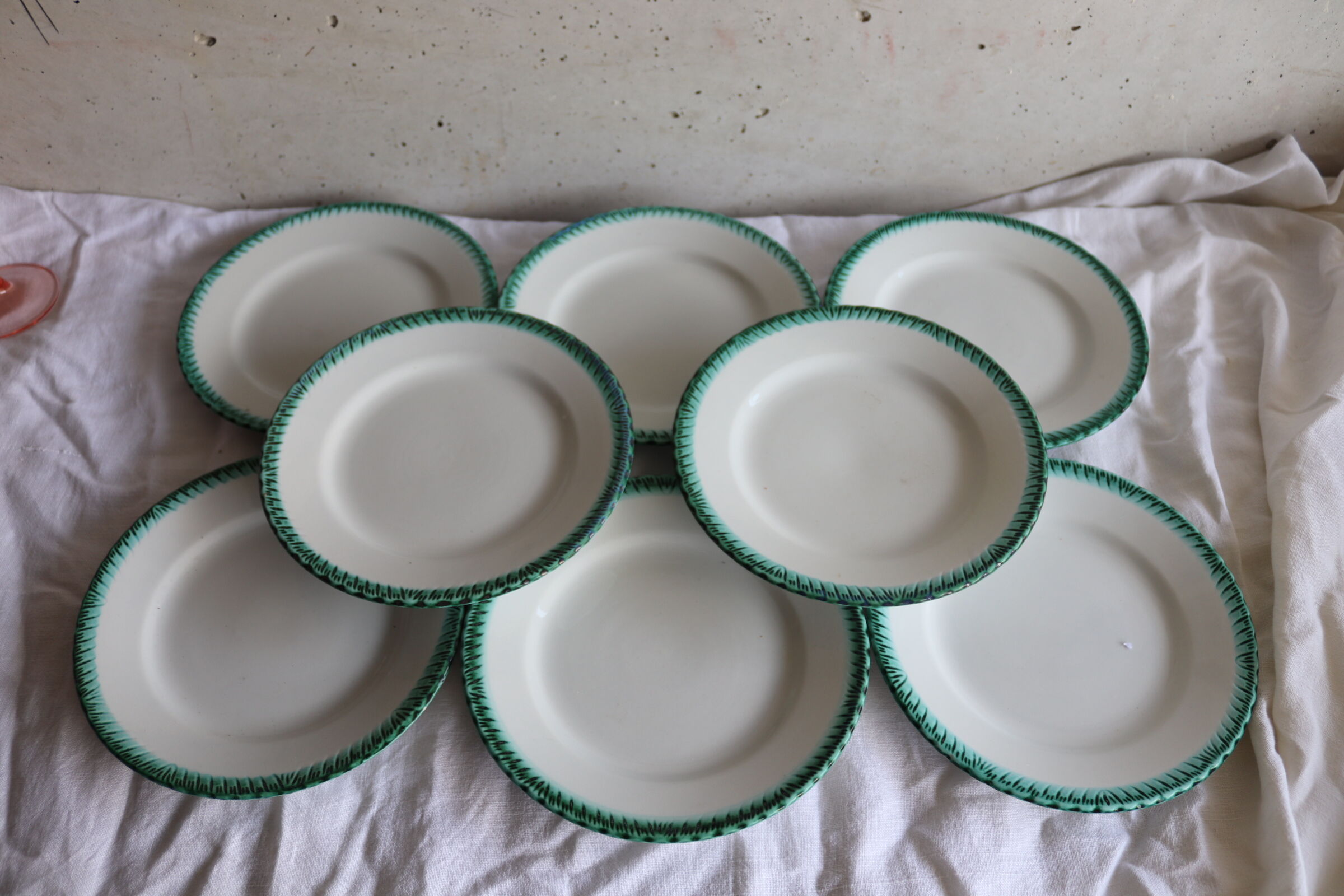 8 dessert plates Galvani Italy