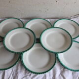 8 dessert plates Galvani Italy