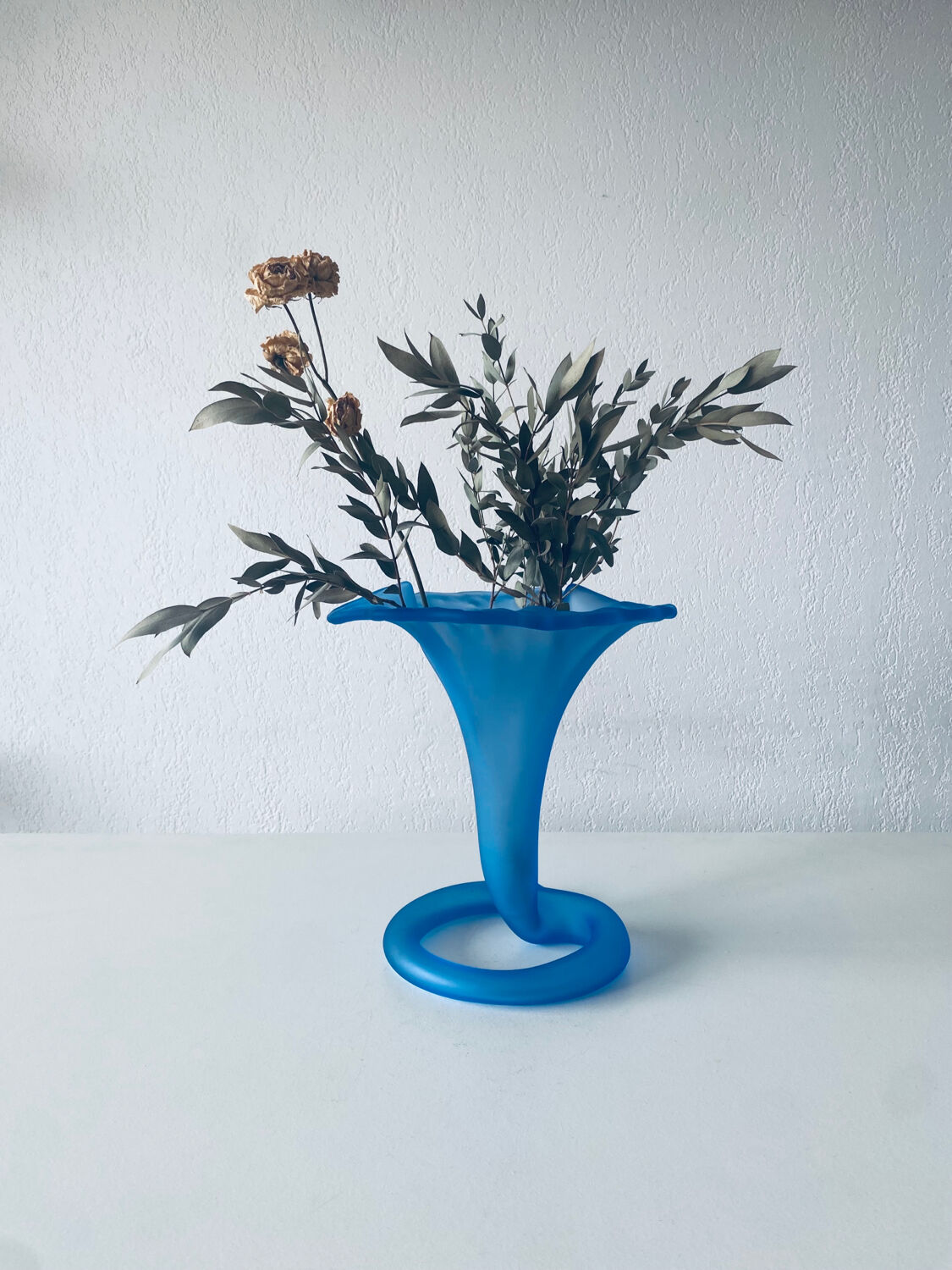 Large tulip vase or corolla in Murano glass
