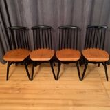 Set of four Fanett chairs in the Ilmari Tapiovaara style, Finland, 1960s