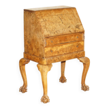 Writing desk in pollard oak from around 1800 with claw and ball carved legs.