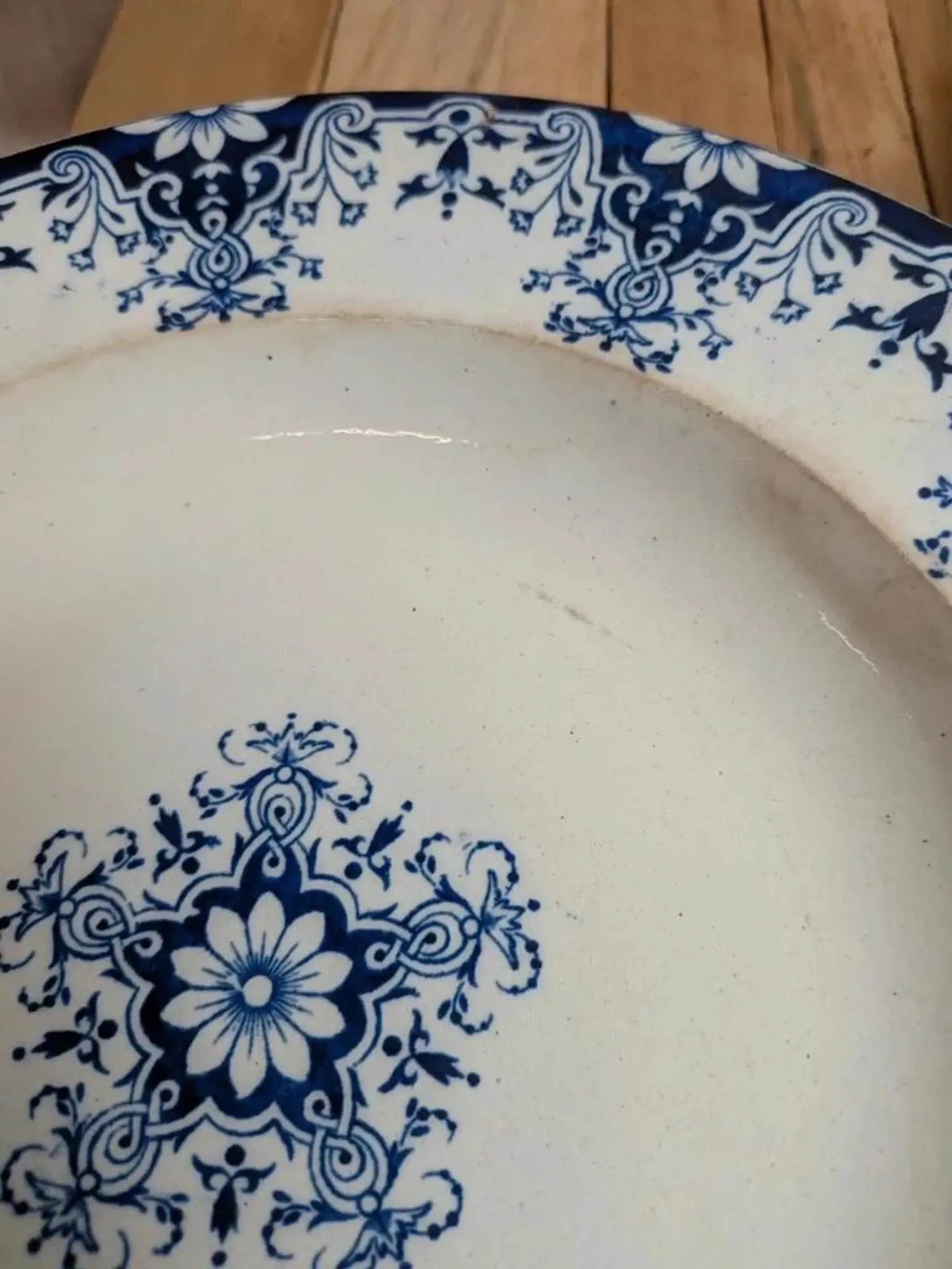 Set of 2 deep plates in ironstone Jules Vieillard Bordeaux – Rouen