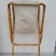Vintage bamboo deck chair armchair 1950s Italy