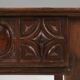 Table, console espagnole antique en chêne sculpté, XVIIIe siècle