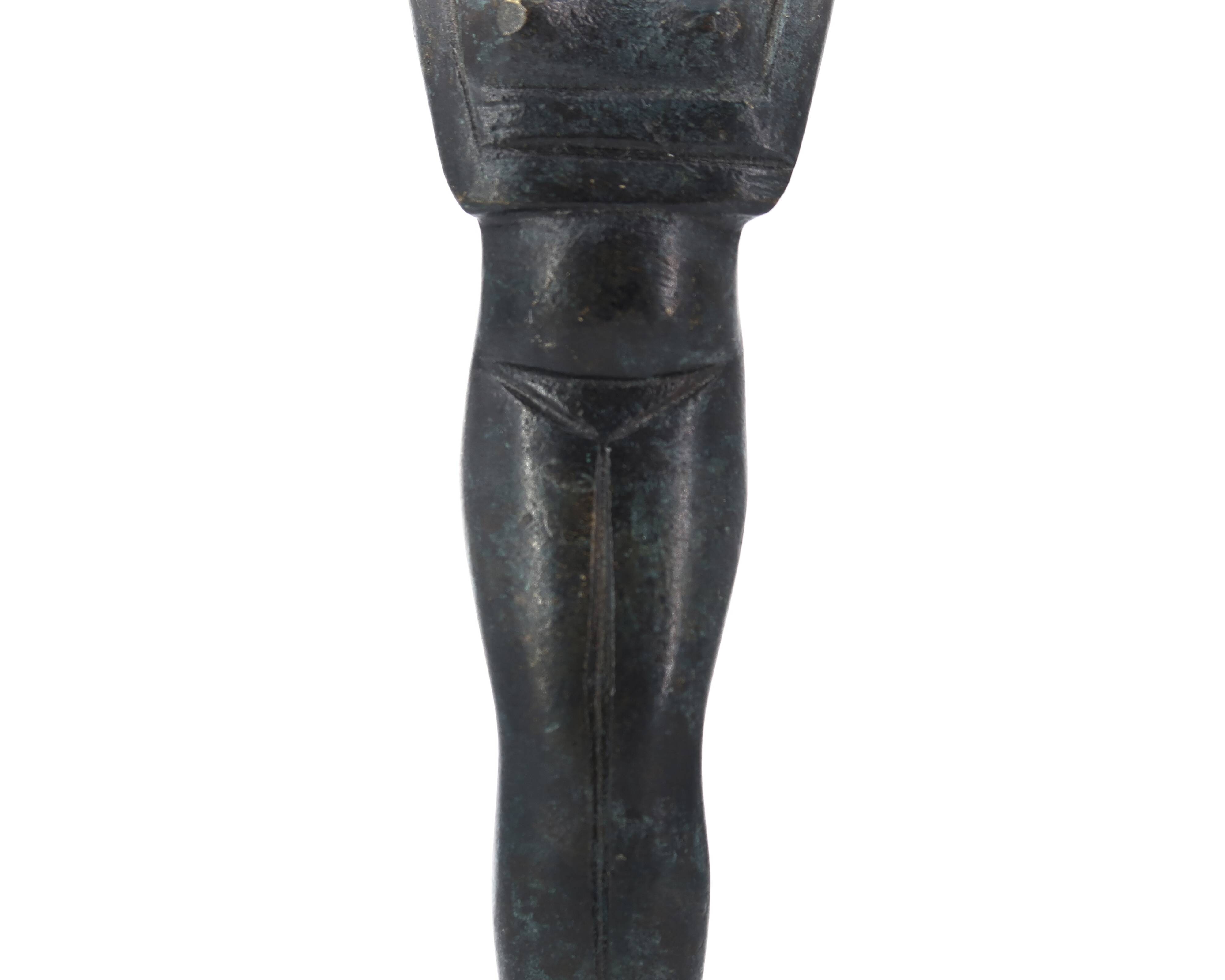 Sculpture cycladique en bronze, années 70