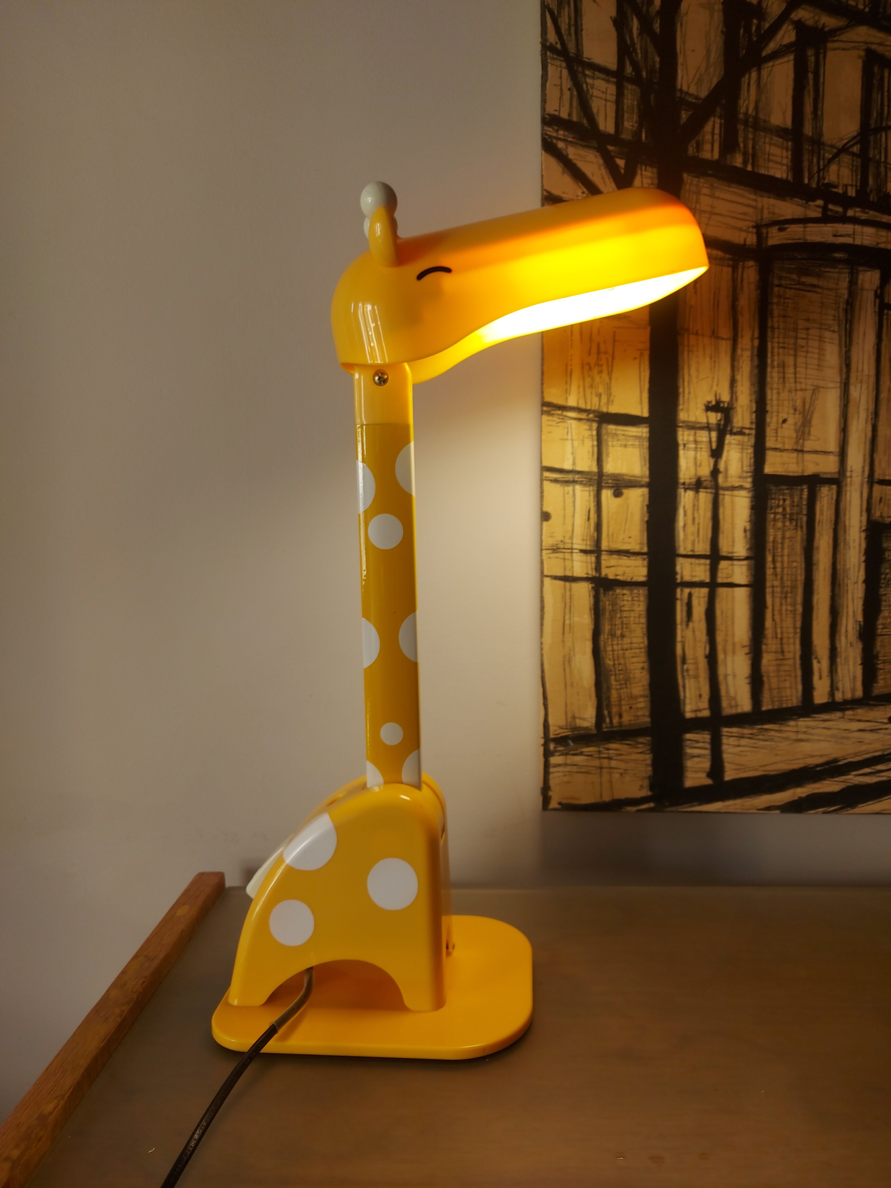 Lampe girafe , chambre d'enfant , la chaise longue