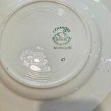 X6 pink flower plates monique ceranord france-retro-vintage