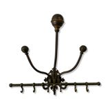 Brass wall coat rack