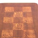 Oak wood coffee table with veneer inlay, 1960