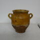 Pot candied terracotta glazed yellow small model 5