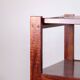 Serving cart on wheels - dark wood - removable cutting board - vintage style