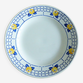 1 Digoin Sarreguemines dinner plate, Ribeauville model 221242