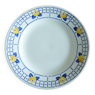1 Digoin Sarreguemines dinner plate, Ribeauville model 221242