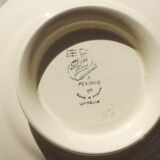 Pexonne hand painted footed serving plate or dish