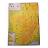 School map: aquitain basin n°25 / massif central n°26