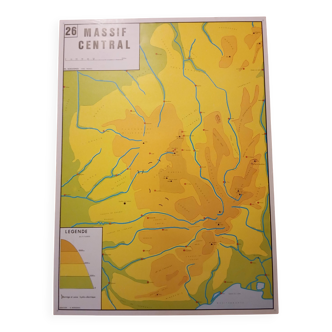 School map: aquitain basin n°25 / massif central n°26