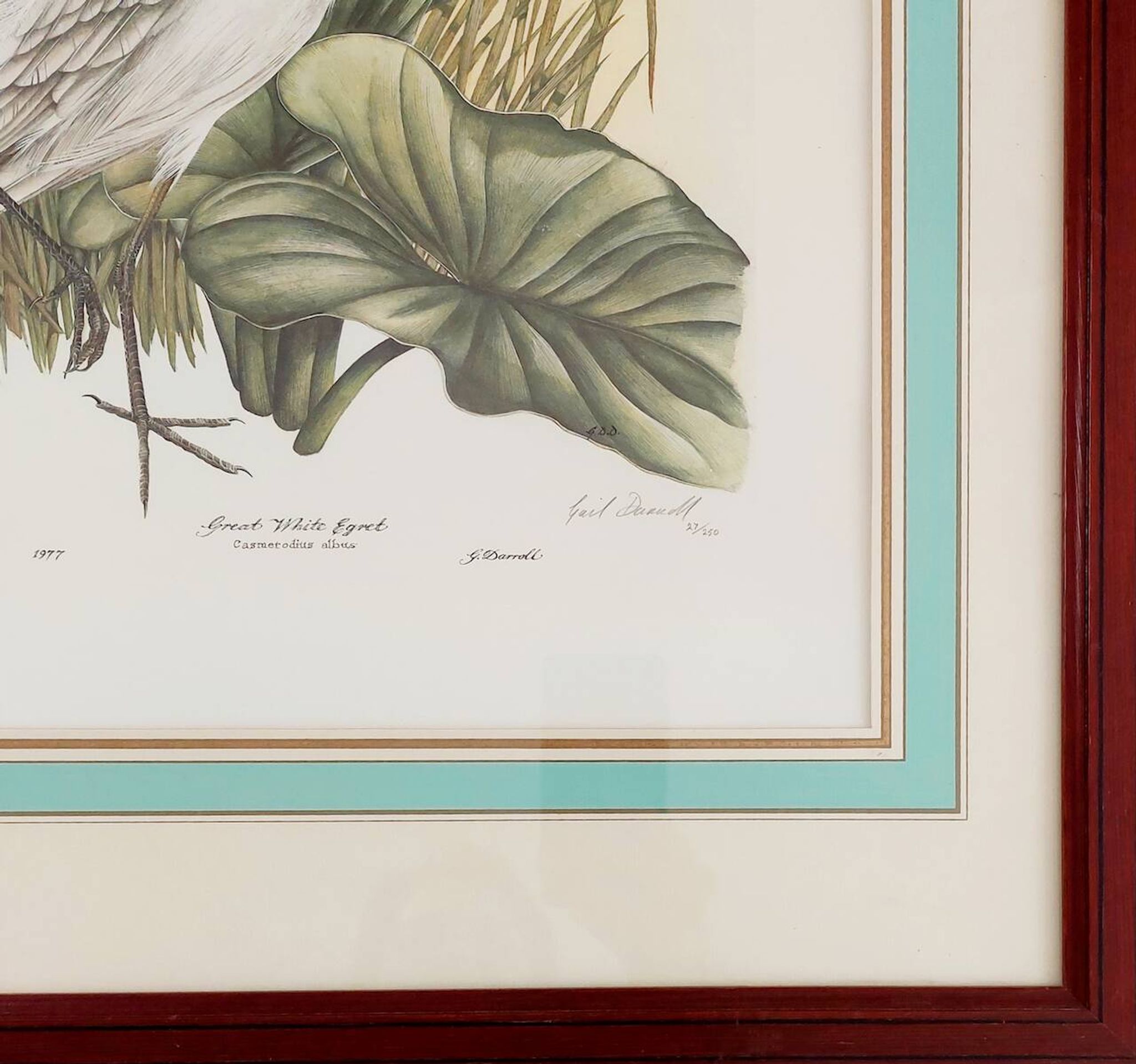 Paire de lithographies originales signées au crayon Gail Denise Darroll