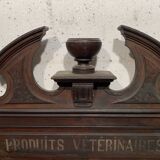 Pediment or top of furniture in natural wood XIX century