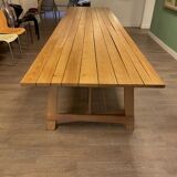 Wooden table in solid