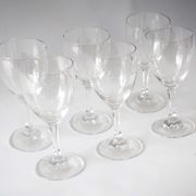 Set of 6 chiseled glasses