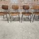 Set de 4 chaises  vintage Se 68 par Egon Eiermann pour Wilde+Spieth 1950"