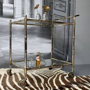 Vintage Golden Bar Cart