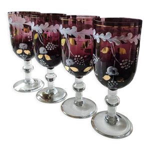 Lot de 4 grands verres