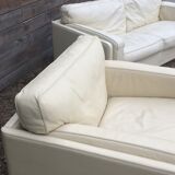 Couch and his Socrates of Poltrona Frau armchair