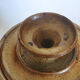Covered pyrity sandstone pots signed GRM