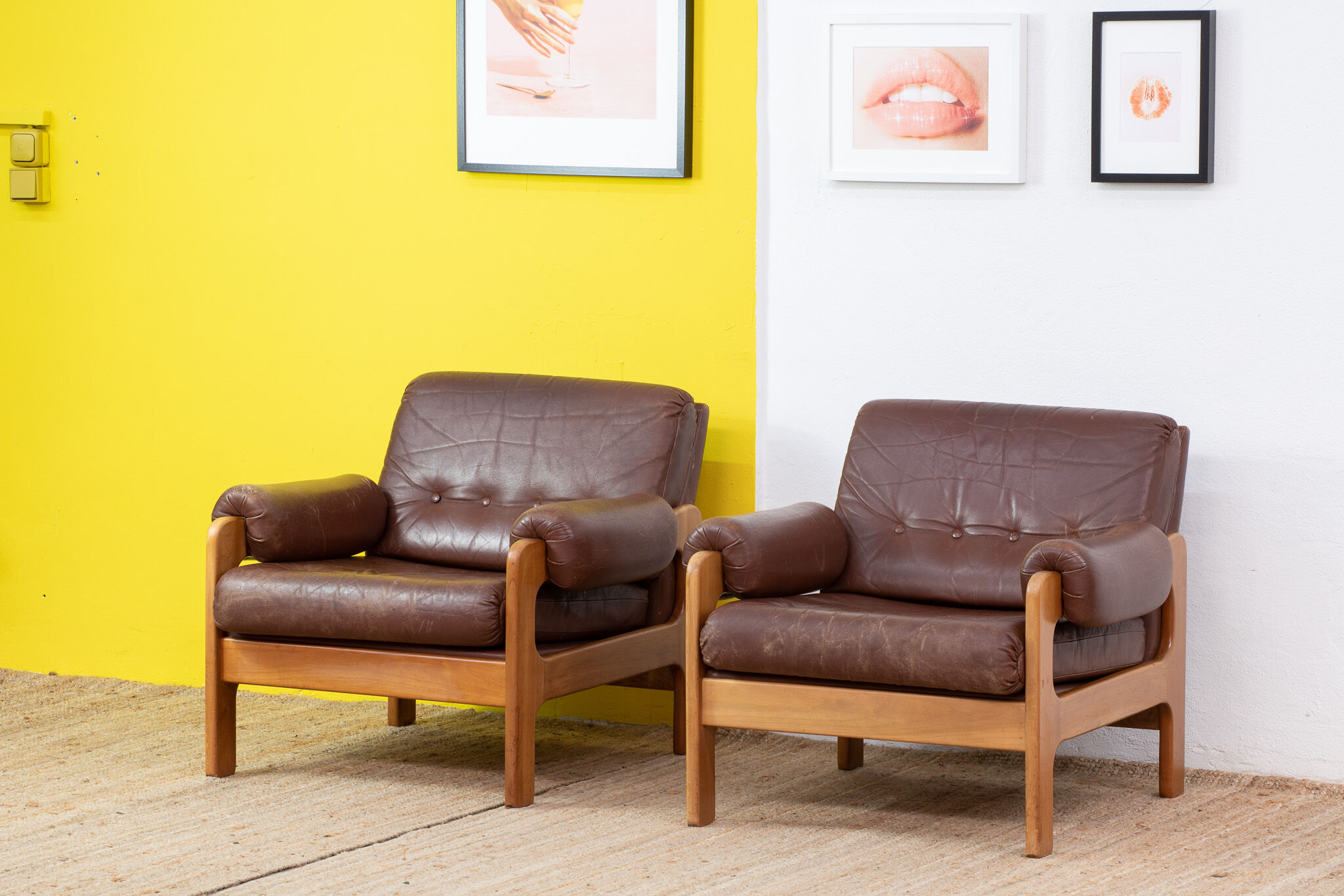 Fauteuil Scandinave Vintage – 80 cm