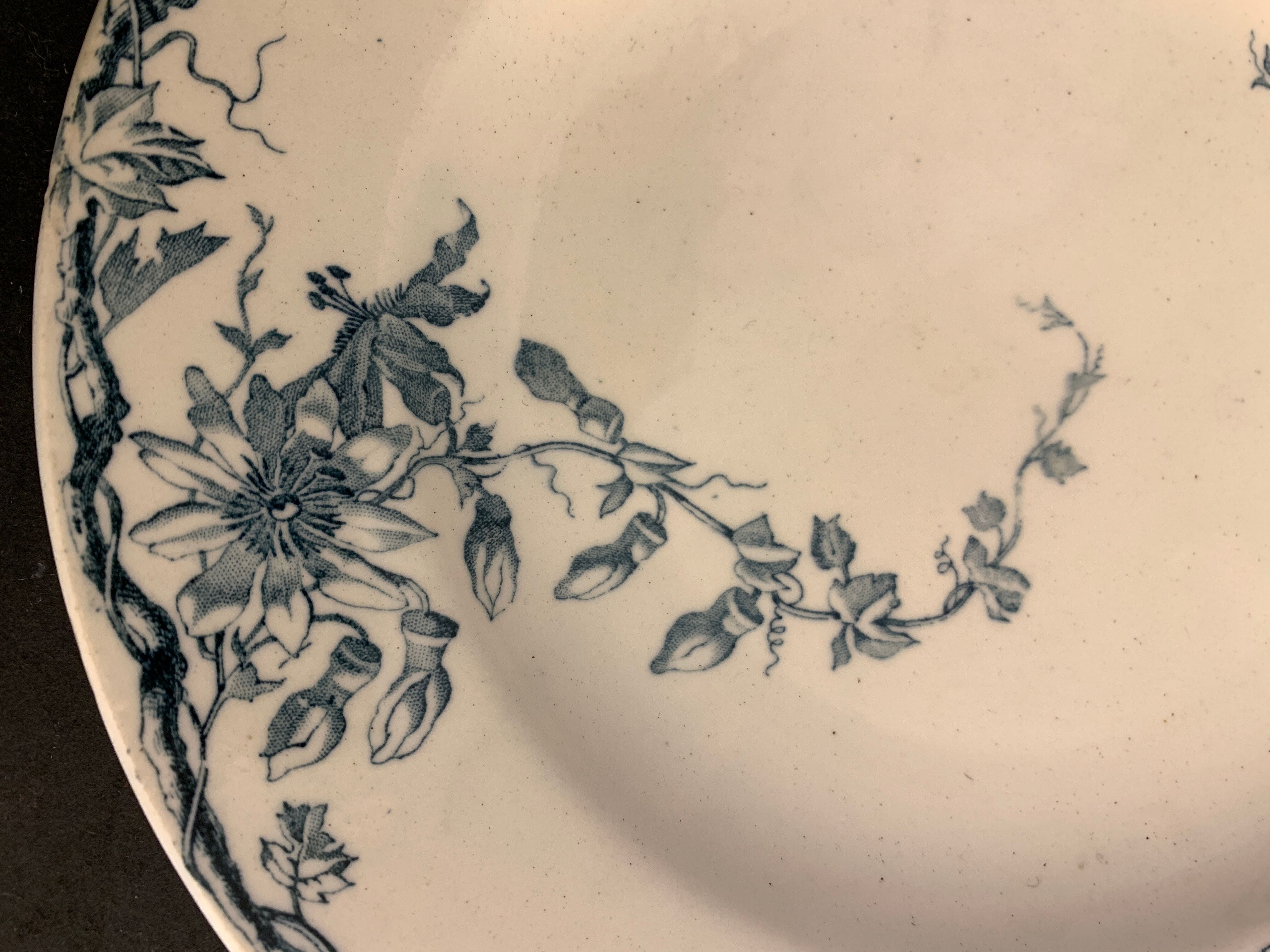 Set of 10 dessert plates KG Lunéville Passiflore model