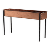 Rectangular copper and metal planter, 1960s