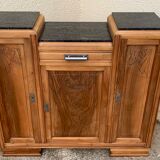 Parisian art deco buffet walnut brut massive 1920