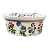 Oval terrine, Paris porcelain, Herbier model