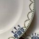 3 dessert plates stamped in art deco style.
