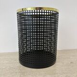 Mid century design perforated metal basket / bin , 1970s