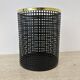 Mid century design perforated metal basket / bin , 1970s