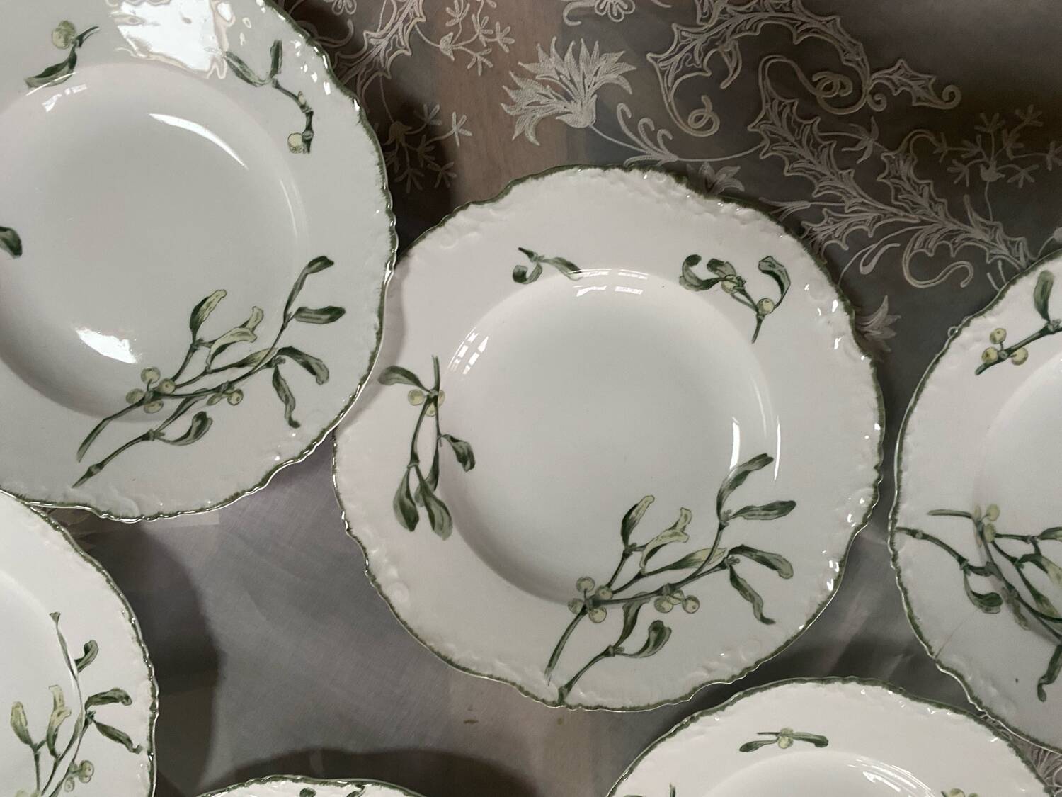 Set of 6 deep plates Pillivuyt model Gui vintage