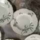 Set of 6 deep plates Pillivuyt model Gui vintage