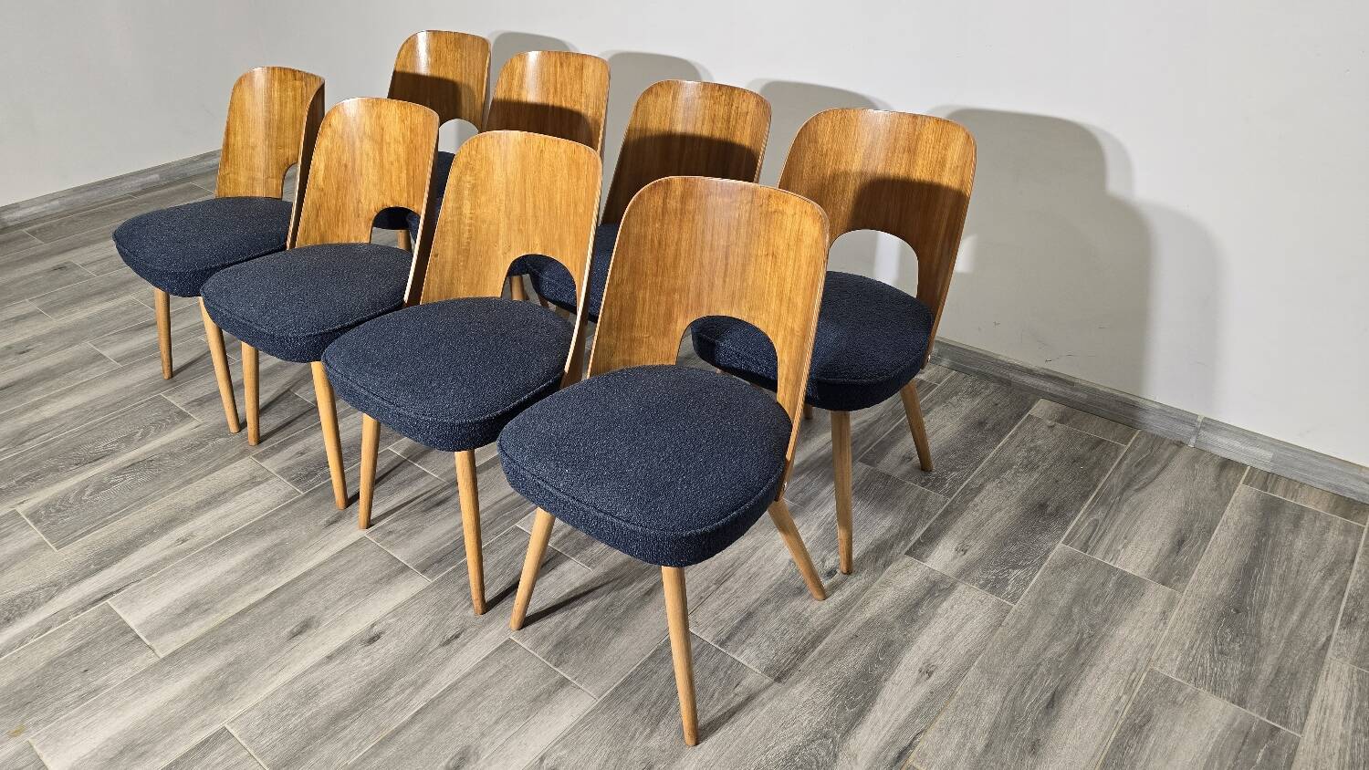 Dining Chairs by Oswald Haerdtl, 1950s, Set of 8