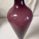 Vase en opaline violine vintage