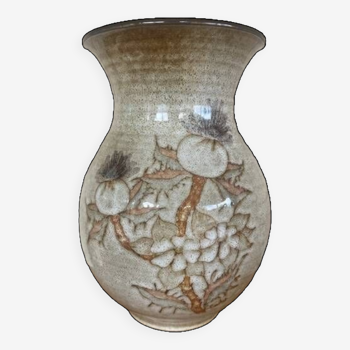 Ancien vase terre cuite polie jean Paulet