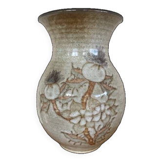 Ancien vase terre cuite polie jean Paulet