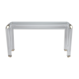 Console en plexiglas et laiton, maison roméo