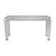 Console en plexiglas et laiton, maison roméo