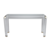 Plexiglas and brass console, romeo house